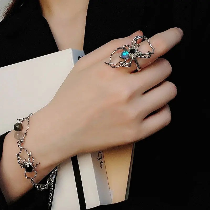 Alt Spider Moonstone Rings