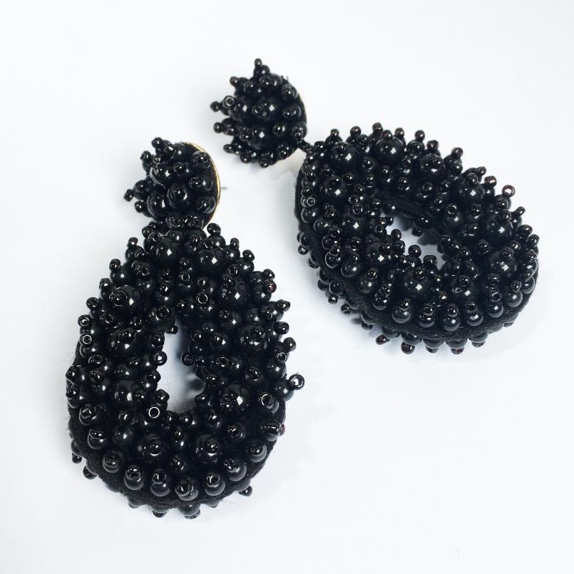 Uskae Bohemian Woven Bead Earrings