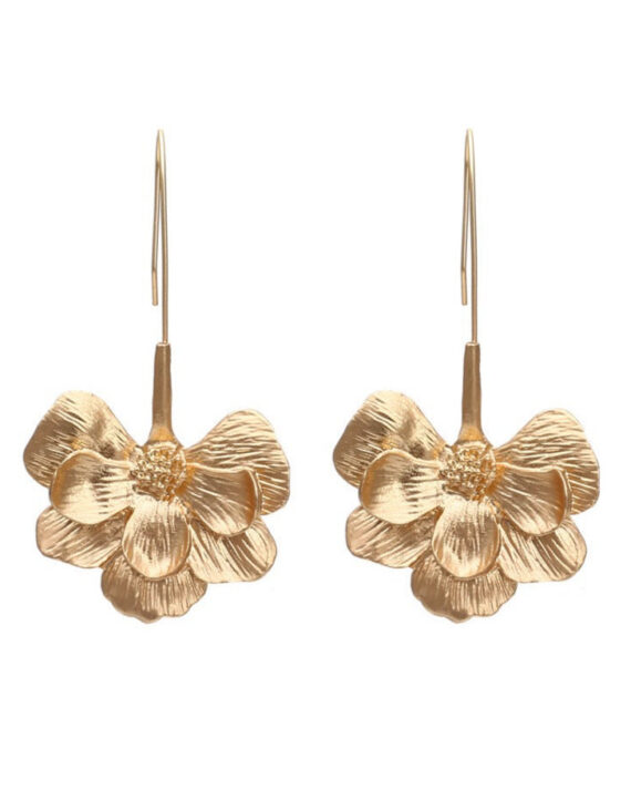Uskae Alloy Flower Earrings
