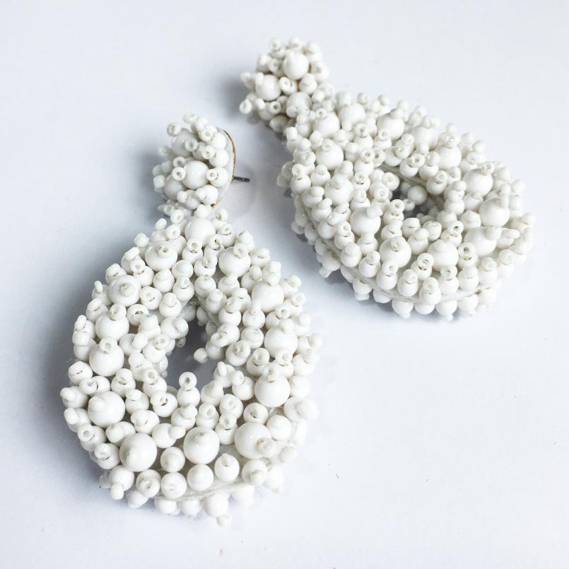 Uskae Bohemian Woven Bead Earrings