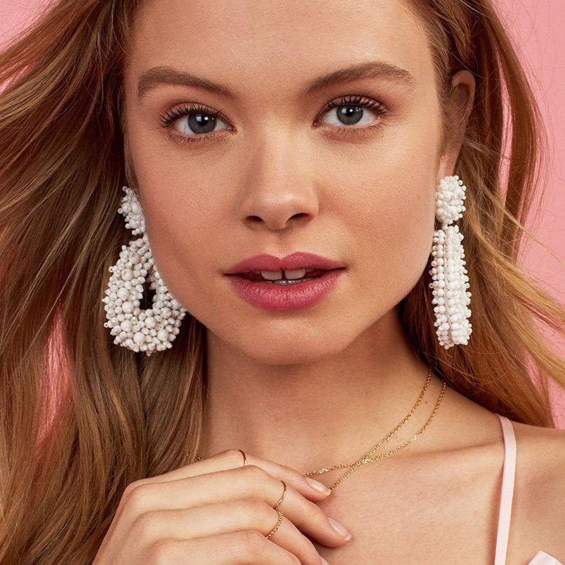 Uskae Bohemian Woven Bead Earrings