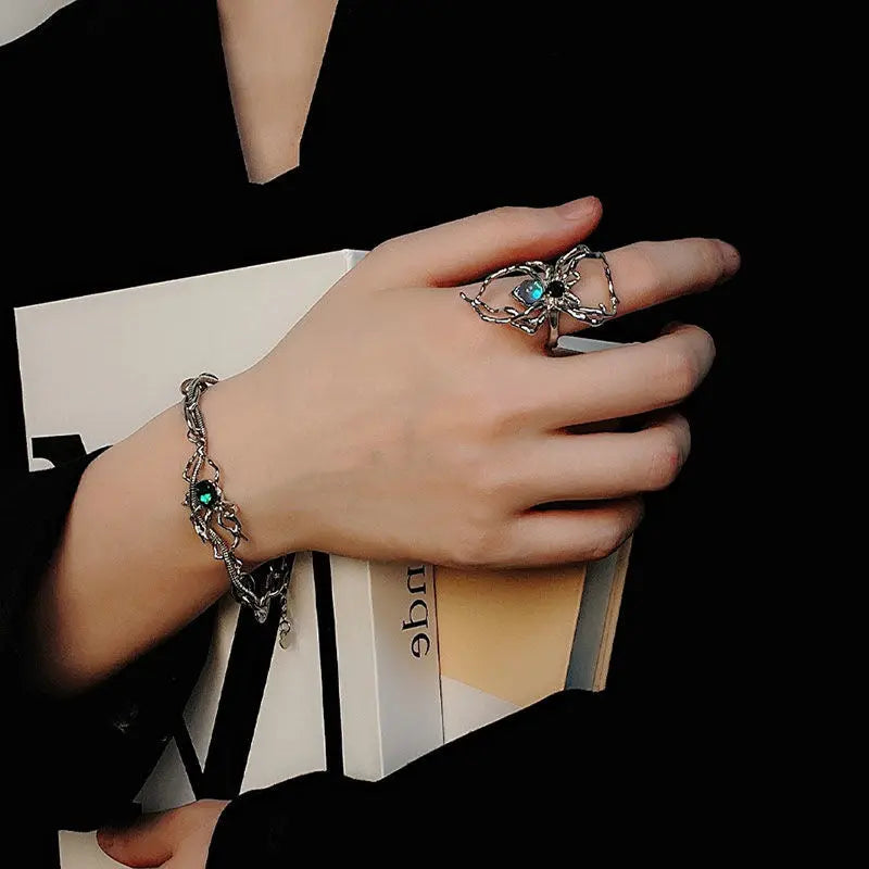 Alt Spider Moonstone Rings