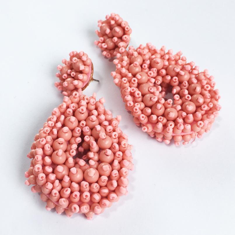 Uskae Bohemian Woven Bead Earrings