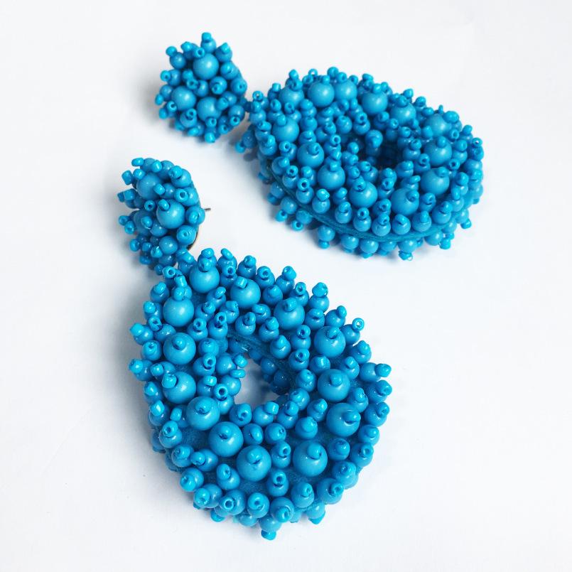 Uskae Bohemian Woven Bead Earrings